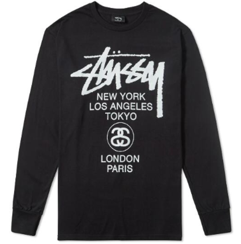 [STUSSY]스투시 LONG SLEEVE WORLD TOUR TEE 긴팔 티셔츠 3COLOR